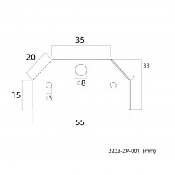 Заглушка для шинопровода Favourite Practica 2203-ZP-001