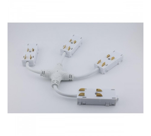 Коннектор питания Х-образный угловой для магнитного шинопровода Aployt Magnetic track 220 APL.0280.10.05