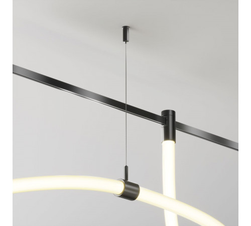 Потолочный коннектор с тросовым подвесом Maytoni Technical Tau TRA154CSW-1B