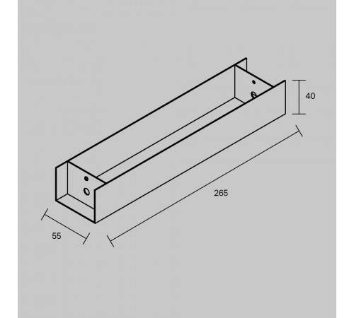 Основание для блока питания для подвесных шинопрводов Maytoni TRA233-BB-B