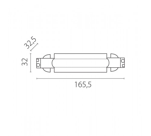 Питание центральное к треку 5040xx-(F)/(R) Lightstar Quattro 504186-FRPS