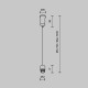 Тросовый подвес Maytoni Shelf CA028SW-L1000-B