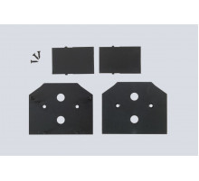 Заглушка для встраиваемого шинопровода в натяжной ПВХ потолок (4 шт.) Crystal Lux Space 220 CLT 0.235 06 BL