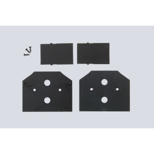 Заглушка для встраиваемого шинопровода в натяжной ПВХ потолок (4 шт.) Crystal Lux Space 220 CLT 0.235 06 BL
