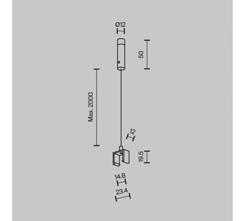 Крепление Maytoni Technical Exility X TRA239SW-2B