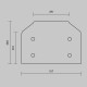 Заглушка торцевая к профилю, 2шт. Maytoni Technical TRAM034MPEC-S