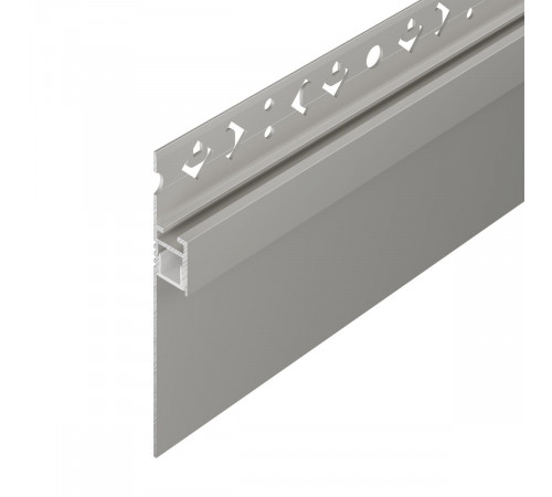 Профиль-плинтус для светодиодных лент и линеек Arlight ARH-PLINTUS-50-FANTOM-3000 RAL7044 (Алюминий) 041776