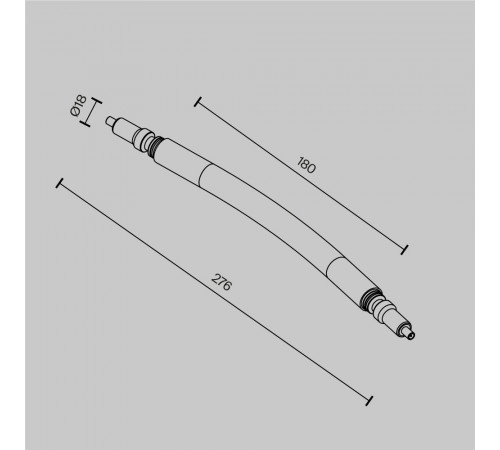 Гибкий коннектор для штанговой системы Maytoni Axity CA005FC-B