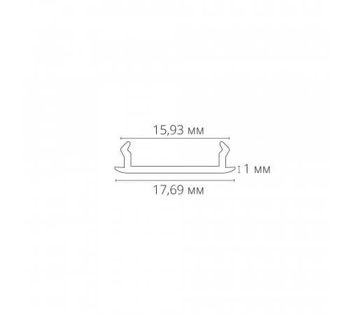 Декоративная вставка для шинопровода Arte lamp Track Accessories A540106С