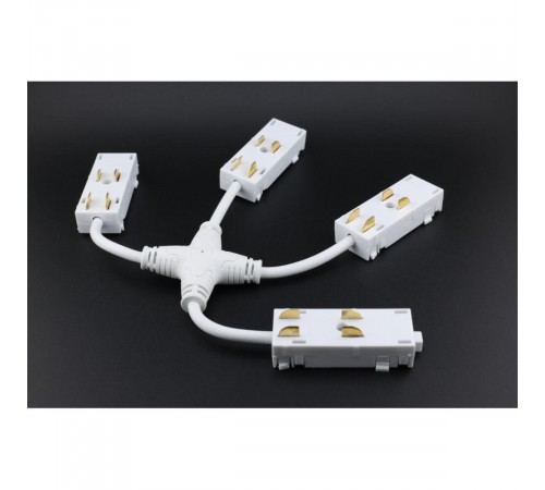 Коннектор питания Х-образный угловой для магнитного шинопровода Aployt Magnetic track 220 APL.0280.10.05