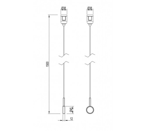 Держатель трека Arlight ART-APRIORI-HOLDER-HANG-TUBE-L1500 (GD) 049319
