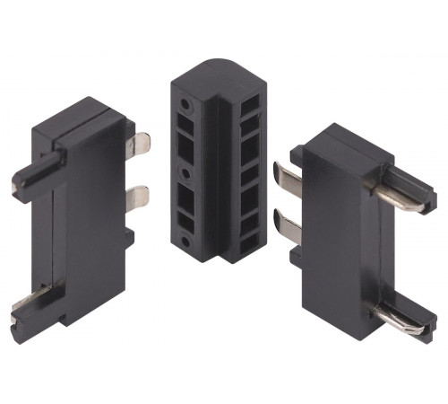 Коннектор  угловой внутренний для тонкого магнитного шинопровода Эра TRM-S5-CCW BK