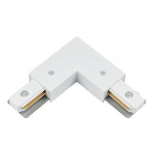 Коннектор угловой с вводом питания для однофазного шинопровода Myfar Accessories for Single MT0101-CLP-W