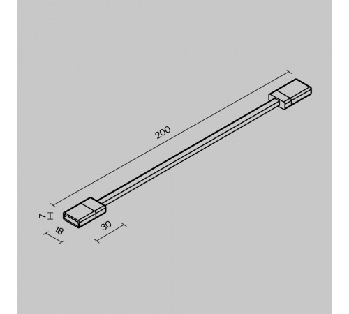 Гибкий коннектор для токоведущей ленты Maytoni Exility IP O-TR002-SC Гибкий коннектор для токоведущей ленты Maytoni Exility IP O-TR002-SC