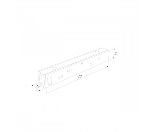 Прямой коннектор Elektrostandard Slim Magnetic 95135/00 4690389220401 a072618