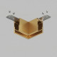 Соединитель для шинопровода Denkirs SHINE PRIME BASE TR4931-SB