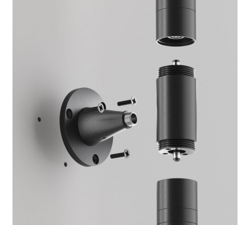 Фиксатор для накладного монтажа Maytoni Shelf CA026BS-B Фиксатор для накладного монтажа Maytoni Shelf CA026BS-B