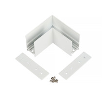 Коннектор угловой для магнитного шинопровода Myfar Accessories for MagLine 23 MT0201-CL-W