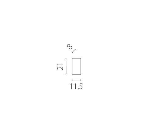 Заглушка торцевая черная Lightstar Due Hermes 510167