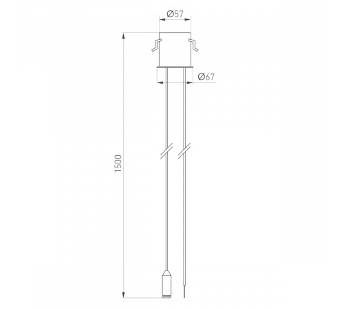 Потолочная чаша Arlight MAG-ORIENT-CANOPY-BUILT-POWER-L1500 (BK) (Металл) 062605