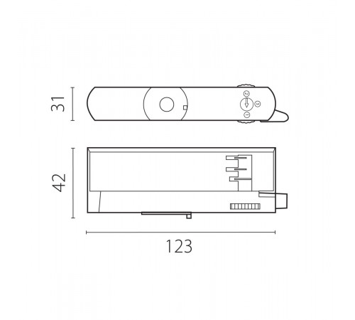 Адаптер с драйвером с DIP-switch для трековой системы Quattro Lightstar 594037