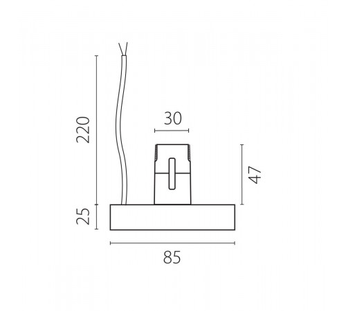 Блок питания 48V на шинопровод к 210ххх/270ххх 100W черный Lightstar Due Hermes 510217
