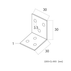 Угол монтажный Favourite Practica 2203-CL-003