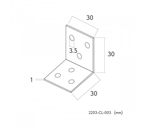 Угол монтажный Favourite Practica 2203-CL-003