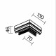 Коннектор угловой 90° к шинопроводу Exility Maytoni Technical TRA034CL-SCHN-42B
