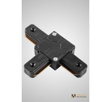 Трековый однофазный T-образный соединитель AM Group AM174 BK