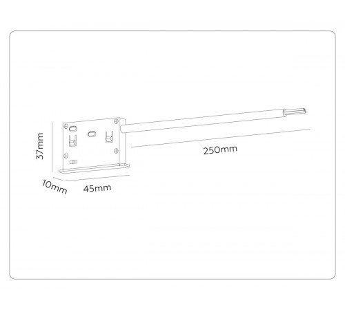 Ввод питания для магнитного шинопровода Ambrella Light Track System GL2025