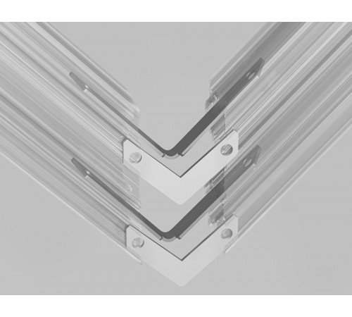 Комплект угловых вертикальных и горизонтальных соединителей 90 для магнитного шинопровода 4шт Ambrella Light Track System GL2015