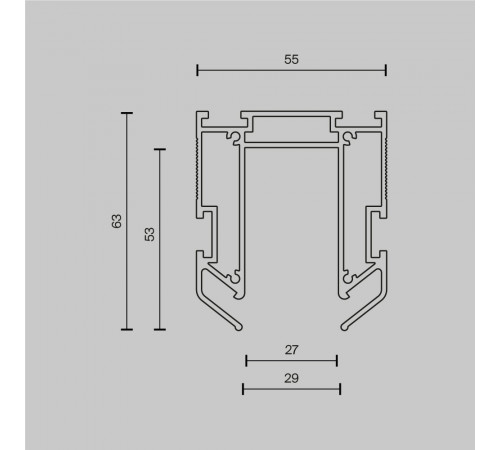 Профиль Maytoni Technical TRA034MP-212S(N)