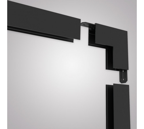 Угловой соединитель внутренний для накладного шинопровода AM Group AM544 BK SMART