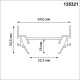 Профиль для встраивания однофазного трека в натяжной потолок Novotech Base 135321