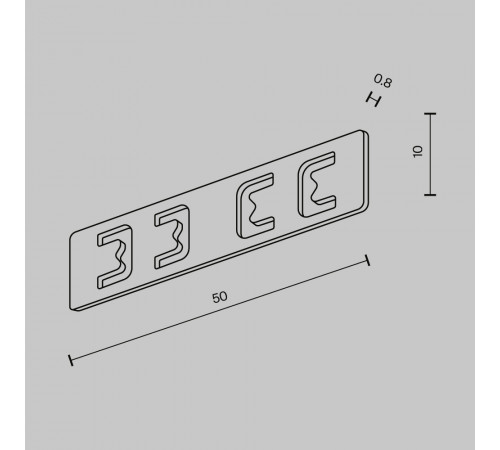 Коннектор прямой Exility X накладной/встраиваемый Maytoni TRA239C-21B