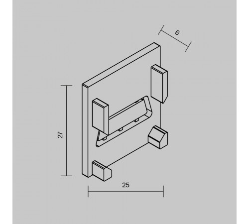 Комплект заглушек для алюминиевого профиля Maytoni Exility IP O-TR002-EC Комплект заглушек для алюминиевого профиля Maytoni Exility IP O-TR002-EC