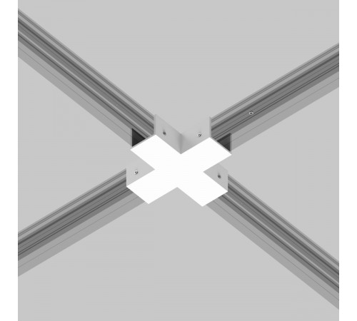 Коннектор X-образный для профиля Maytoni Elasity IP O-TR001-CC-W Коннектор X-образный для профиля Maytoni Elasity IP O-TR001-CC-W