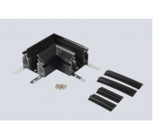 Угол соединительный для встраиваемого трека 220V в натяжной ПВХ потолок Crystal Lux CLT 0.235 01 BL