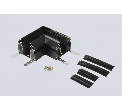 Угол соединительный для встраиваемого трека 220V в натяжной ПВХ потолок Crystal Lux CLT 0.235 01 BL