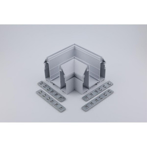 Соединитель магнитного шинопровода угловой плоский для натяжного потолка Aployt Magnetic track 220 APL.0284.10.04