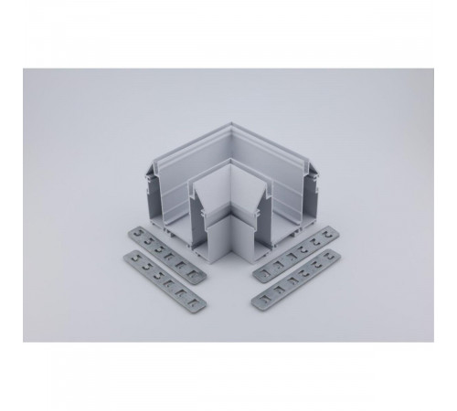 Соединитель магнитного шинопровода угловой плоский для натяжного потолка Aployt Magnetic track 220 APL.0284.10.04