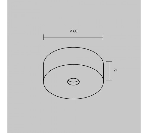 Накладная потолочная чаша для вертикального шинопроводаMaytoni TRA234SCB-B
