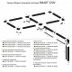 Тройник коннектор для накладного шинопровода AM Group AM572 WH