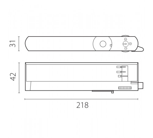 Адаптер с драйвером с DIP-switch управляемый по DALI д/трек-системы Quattro Lightstar 594066