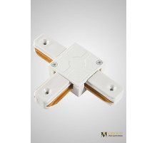 Трековый однофазный T-образный соединитель AM Group AM174 WH