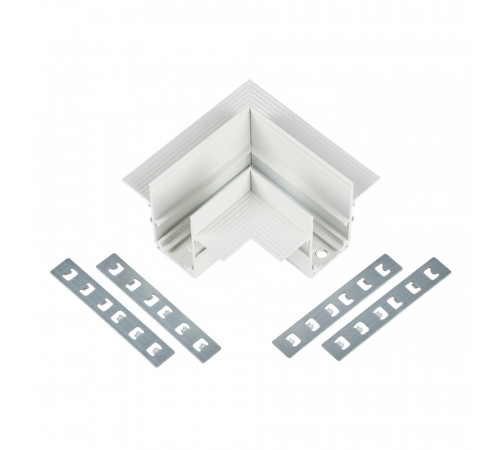 Коннектор угловой для магнитного шинопровода Myfar Accessories for MagLine 23 MT0200-CL-W