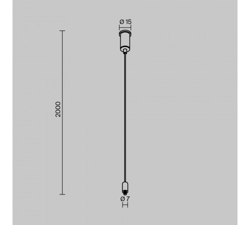 Подвес для системы Exility IP Maytoni O-TR002-PB-H2M
