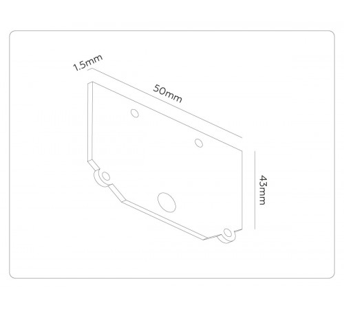 Заглушка для магнитного шинопровода в натяжной потолок 2шт Ambrella Light Track System GL1990