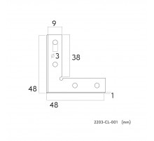 Коннектор для соединения треков под углом 90 Favourite Practica 2203-CL-001